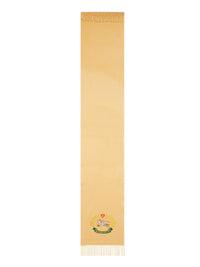 Echarpe classique emblème en cachemire - Jaune Antique