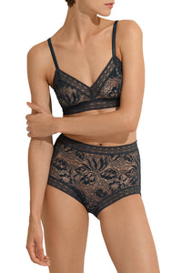Soutien-gorge triangle Rosette - Reglisse