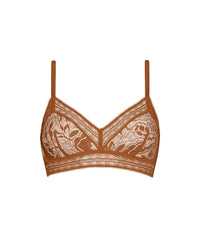 Soutien-gorge triangle Rosette - Noisette
