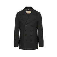 Caban en laine et cachemire - Dark Grey Melange