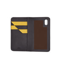 Coque Iphone x en cuir - Noir