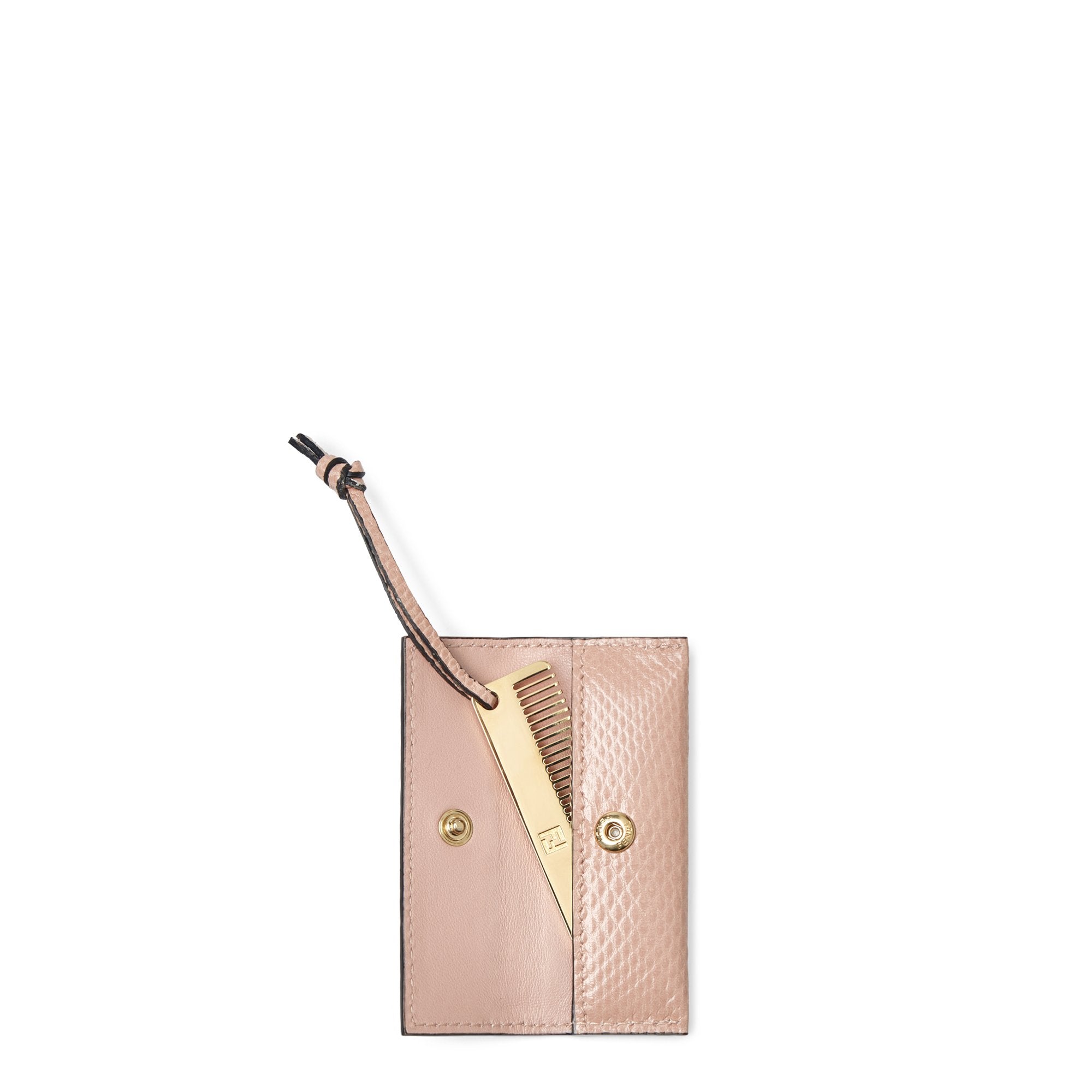 Porte-peigne en cuir - Rose