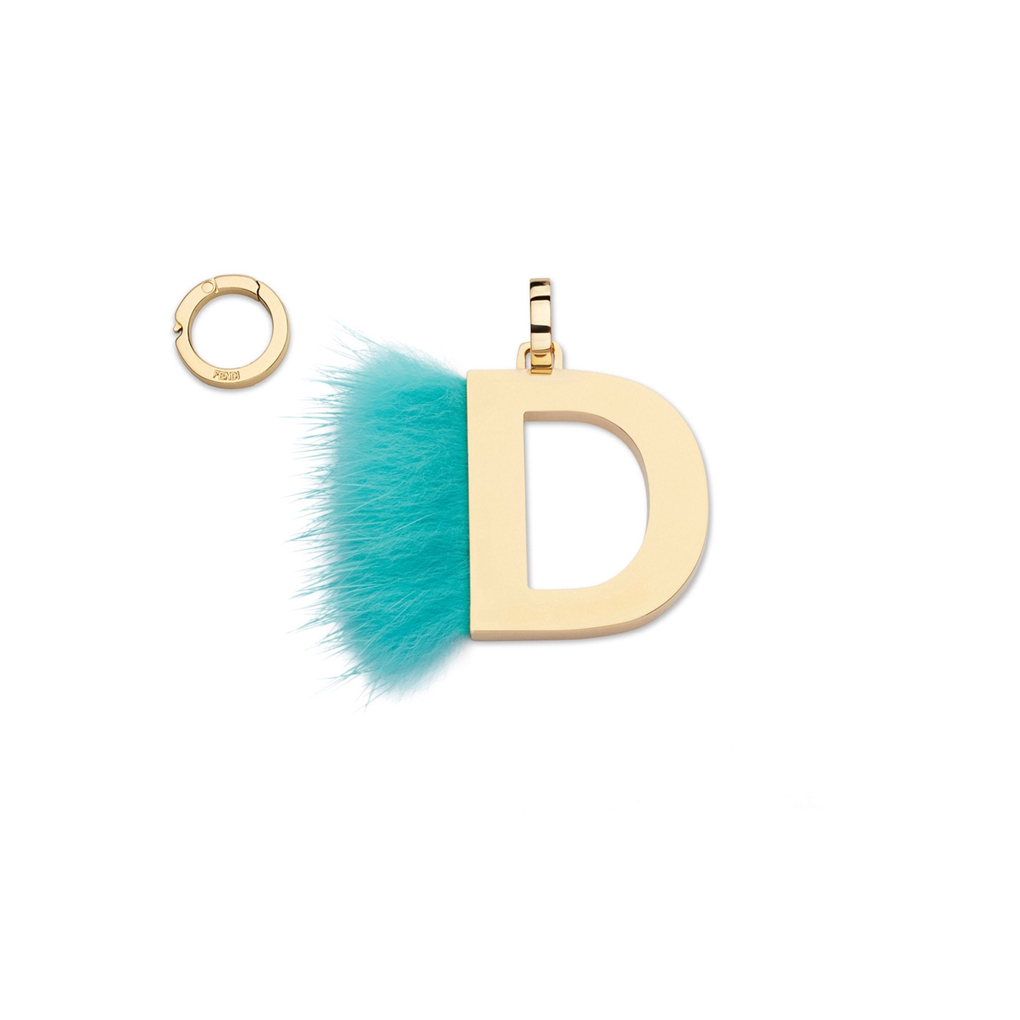 Pendentif Abclick « D » - Doré