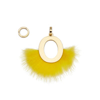 Pendentif Abclick « O » - Doré & Jaune