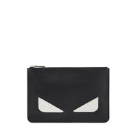 Pochette Bag Bugs en cuir - Noir