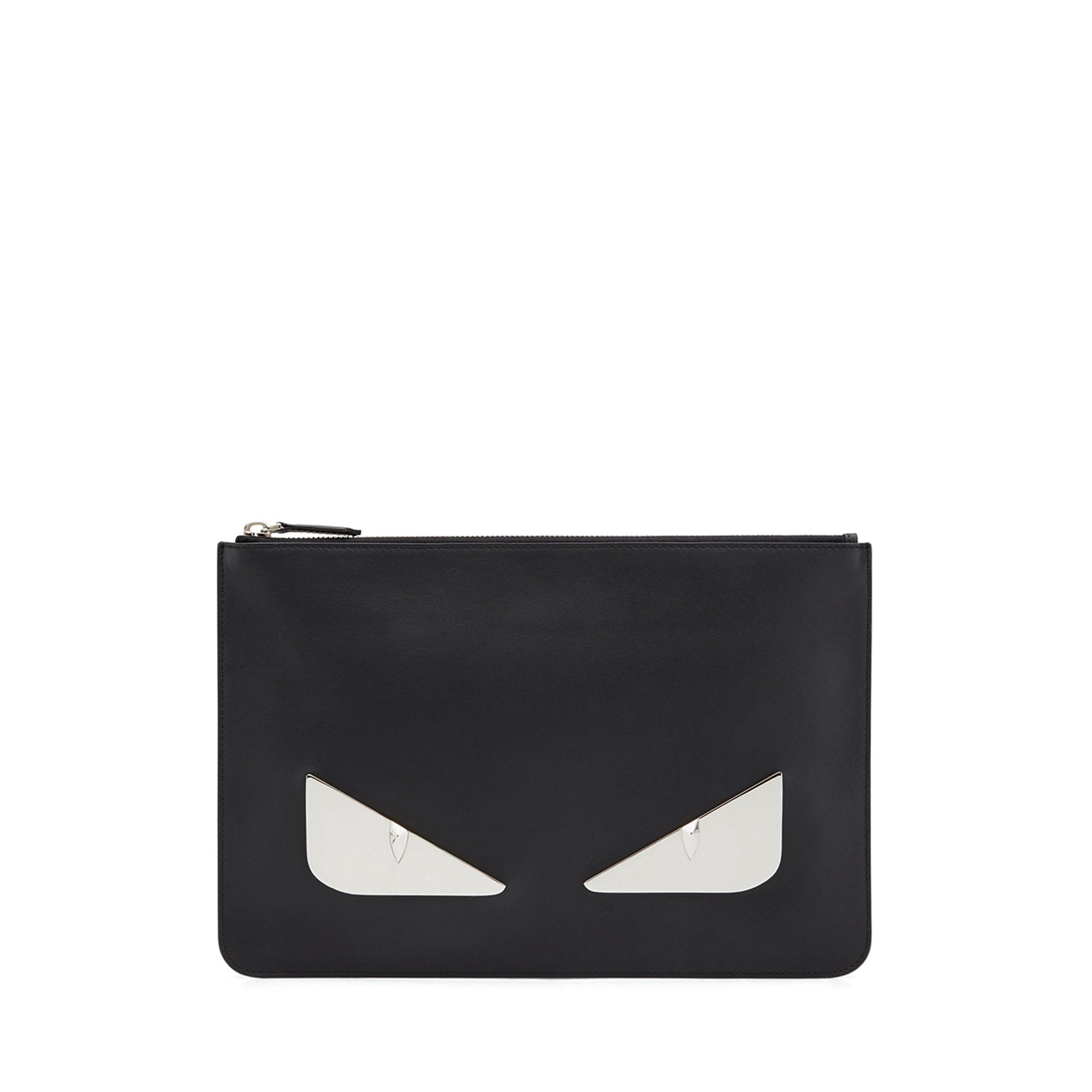 Pochette Bag Bugs en cuir - Noir