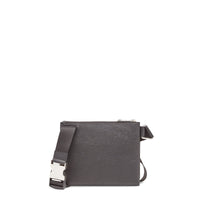 Messenger Fendi Stamp en cuir - Noir