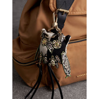 Bijou porte-clés en laine Mavis la Chouette en cachemire - Stone Multi