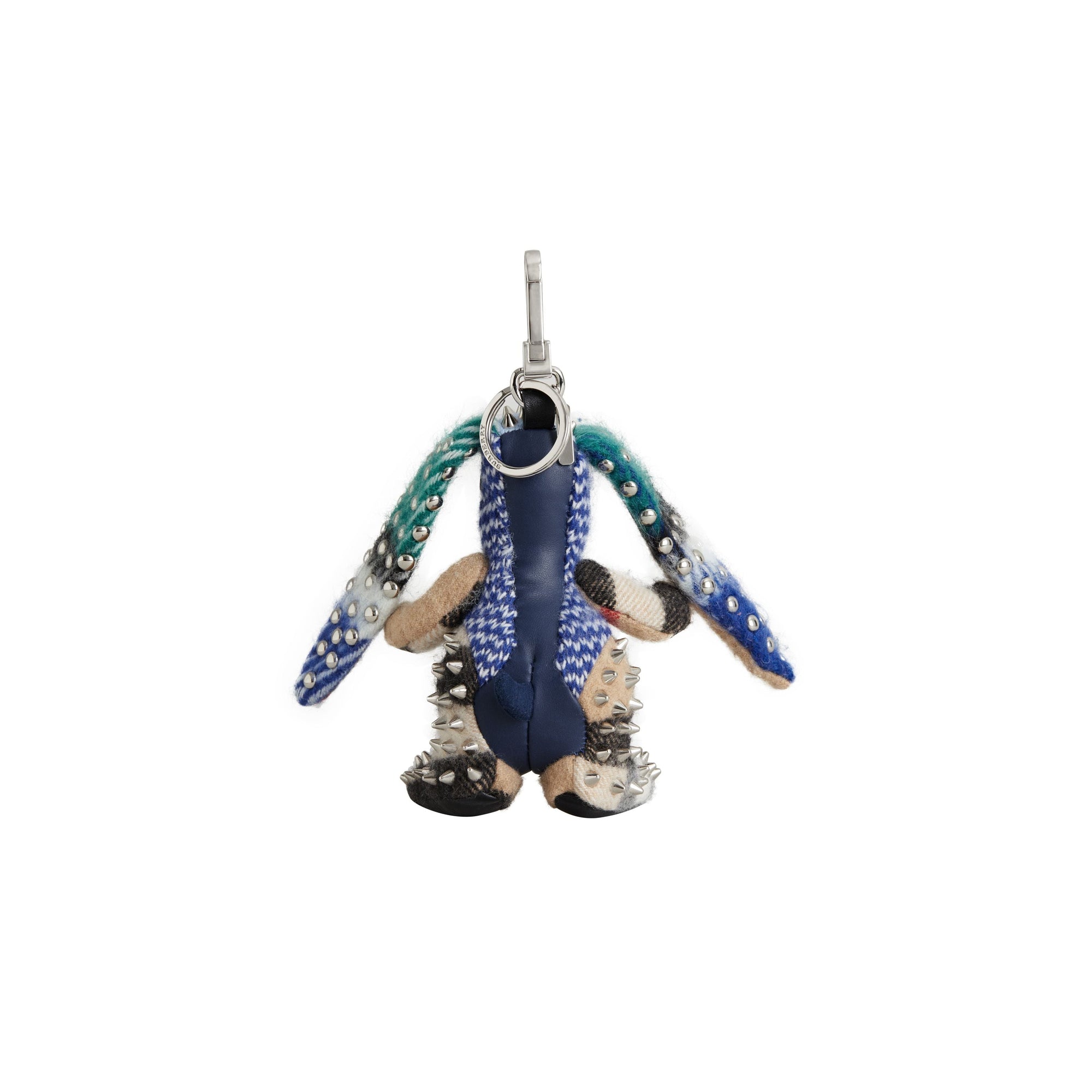 Bijou porte-clés en cachemire Vera le Lièvre - Navy Multi