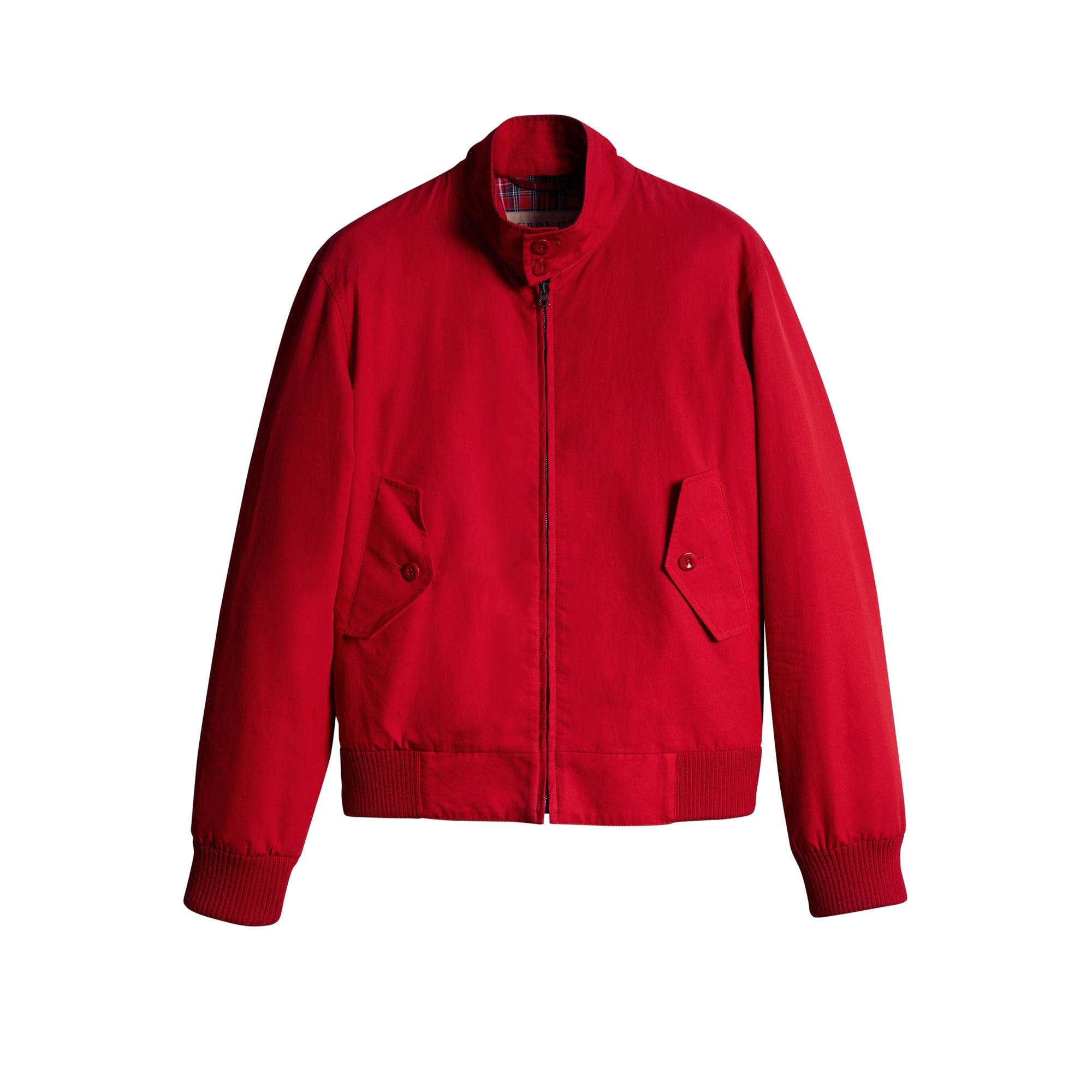 Veste Harrington de coupe slim en gabardine tropicale - Bright Red
