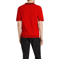 Polo en jersey de coton à bordures contrastantes - Bright Red