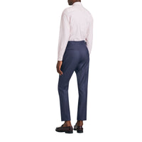 Chemise slim en popeline de coton rayée - Burgundy