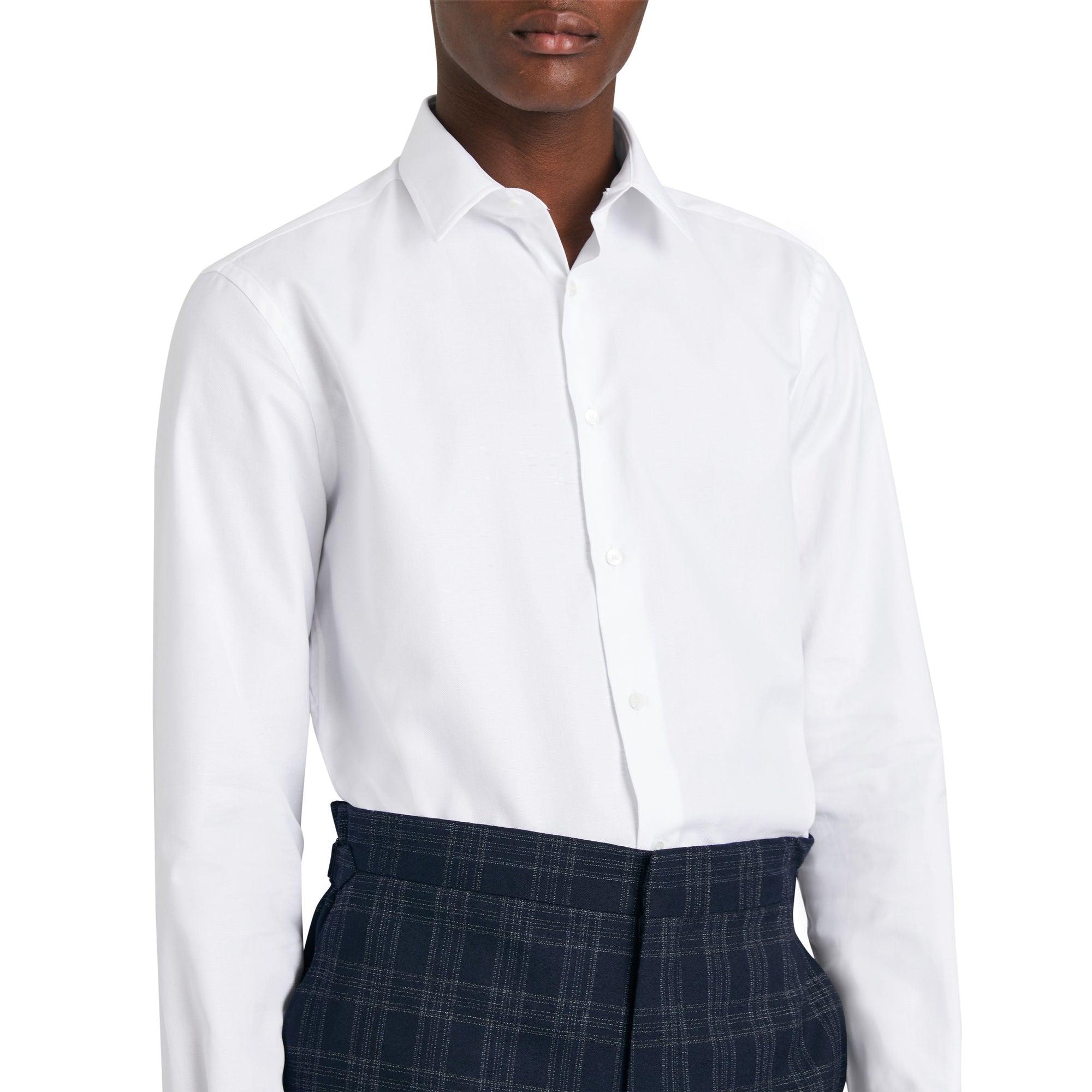 Chemise moderne en coton - White