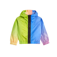 Veste légère à capuche avec imprimé arc-en-ciel - Multicolour