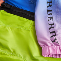 Veste légère à capuche avec imprimé arc-en-ciel - Multicolour