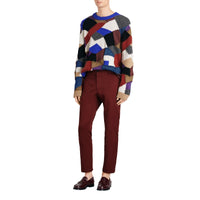 Pantalon chino slim en coton - Dark Crimson