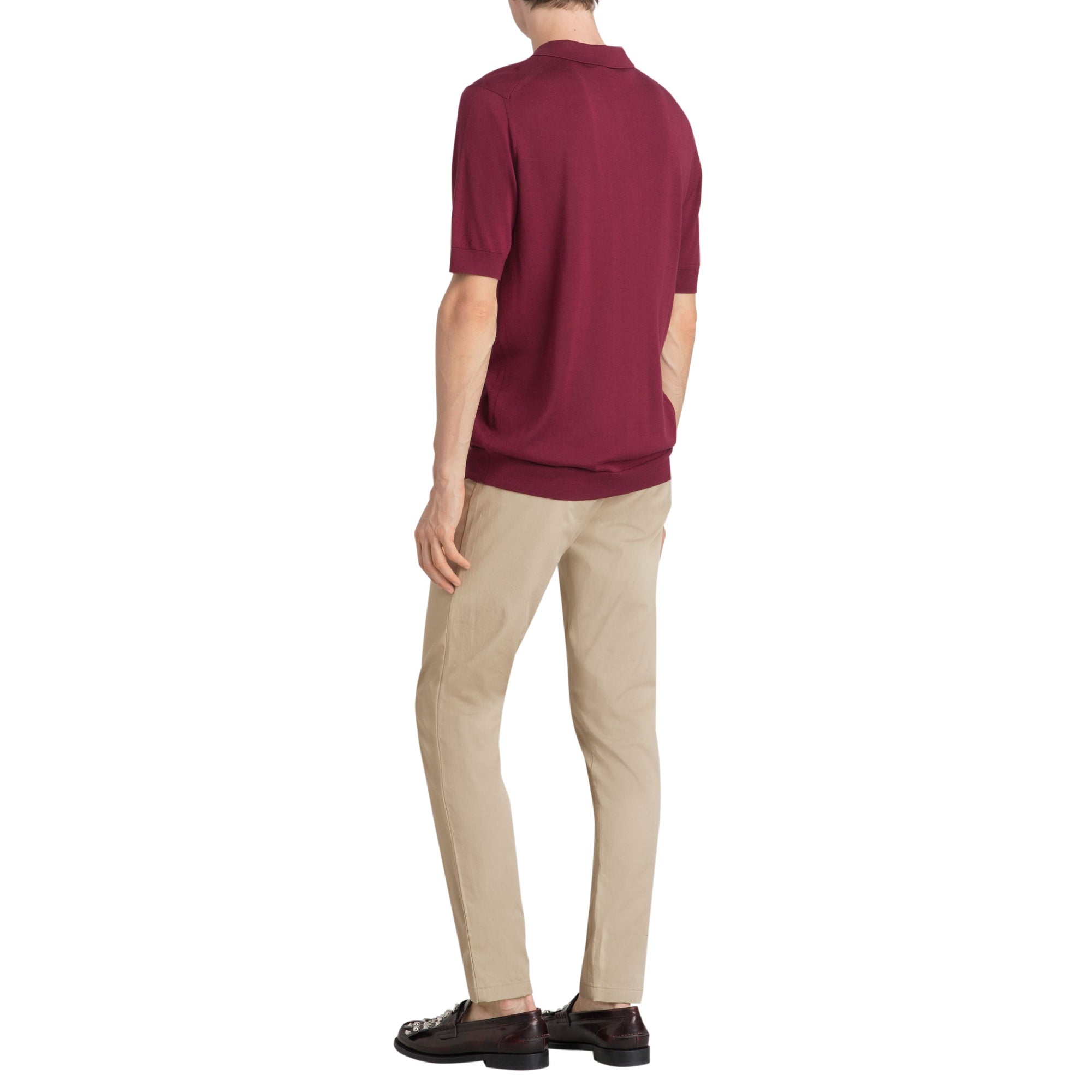 Pantalon chino slim en coton - Stone