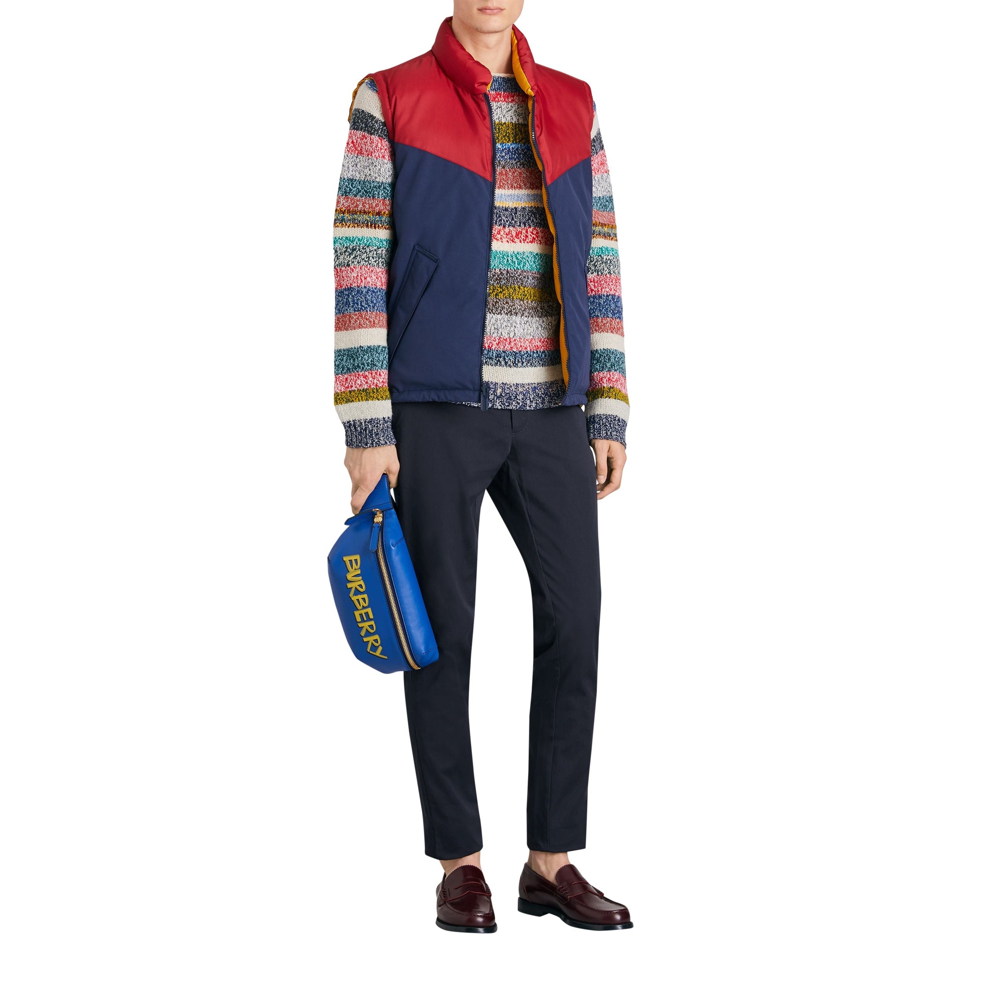 Pantalon chino slim en coton - Navy