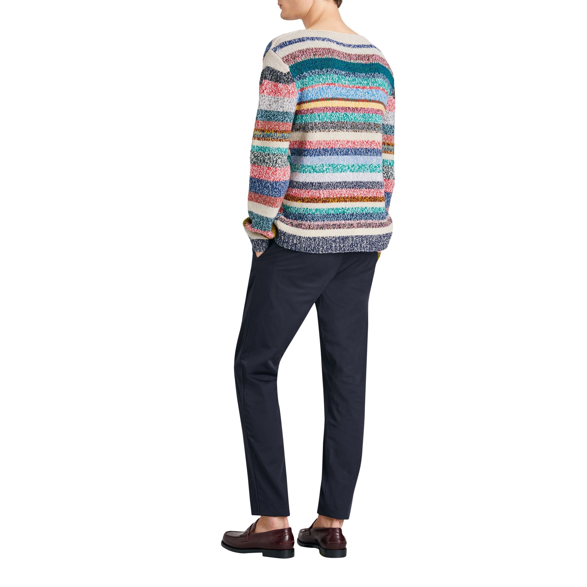Pantalon chino slim en coton - Navy