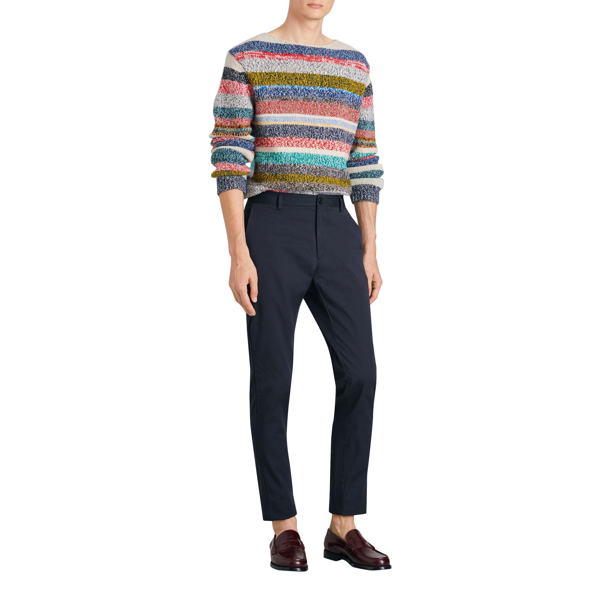 Pantalon chino slim en coton - Navy