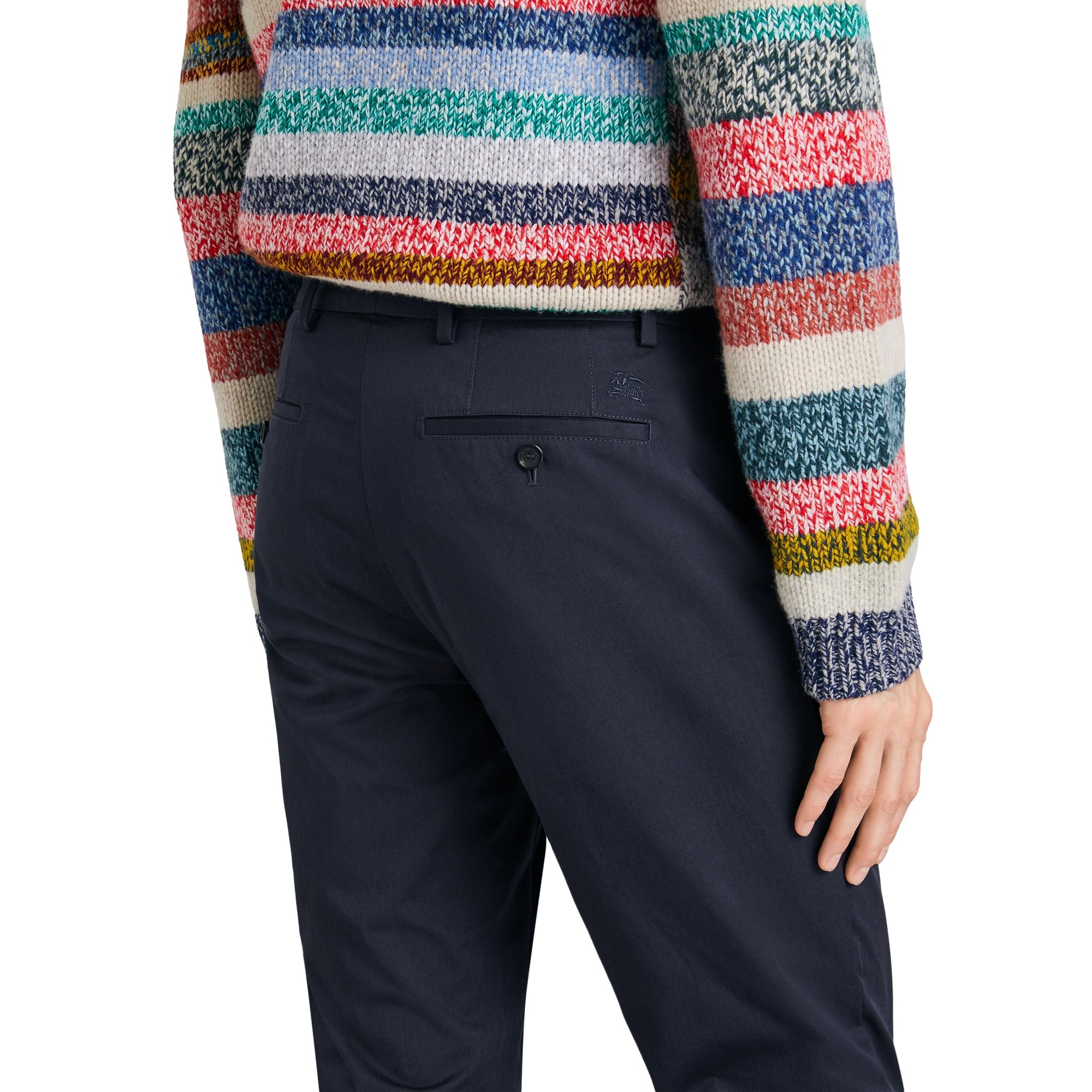 Pantalon chino slim en coton - Navy