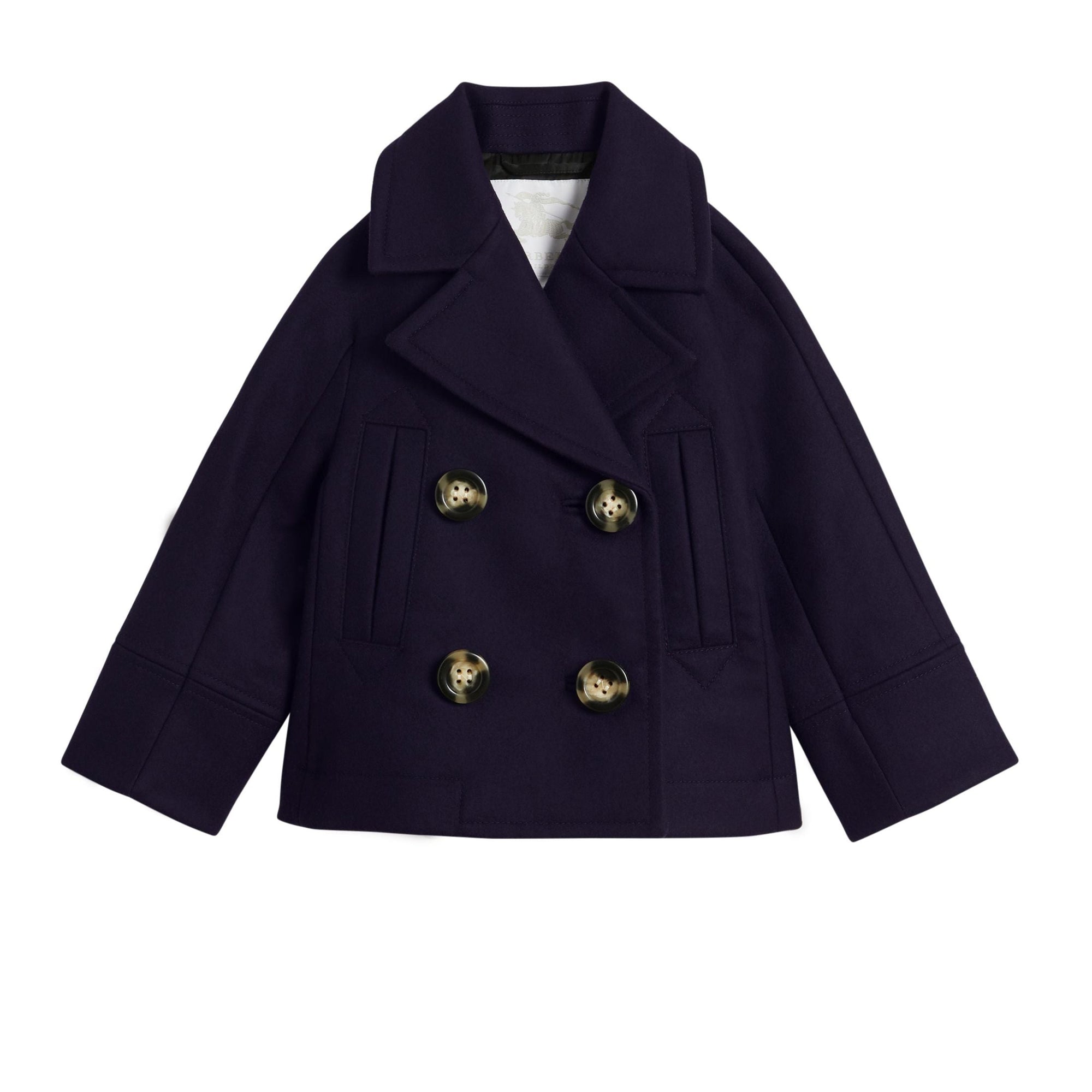 Caban court en laine - Navy
