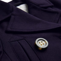 Caban court en laine - Navy