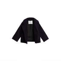 Caban court en laine - Navy