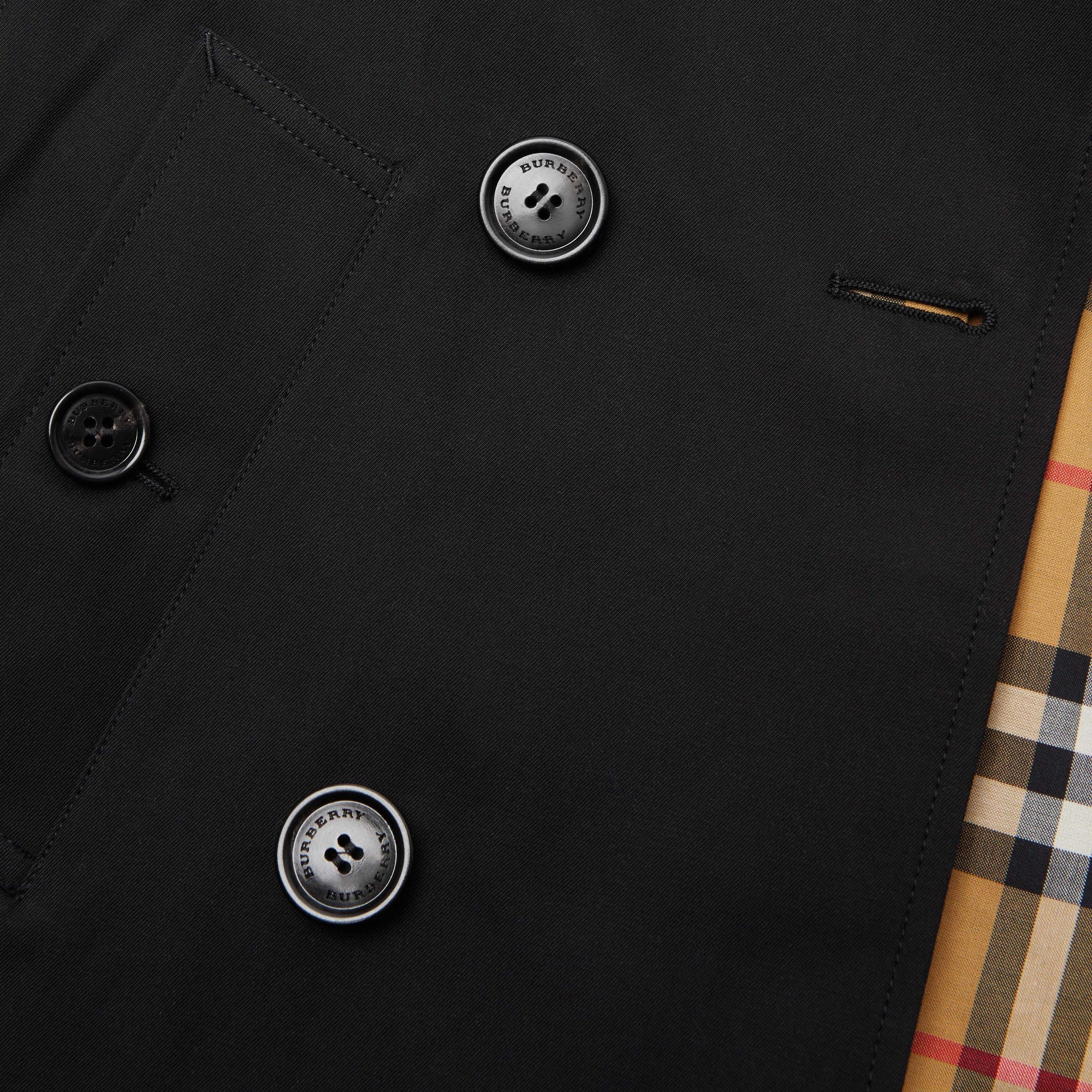 Trench en gabardine de coton - Black