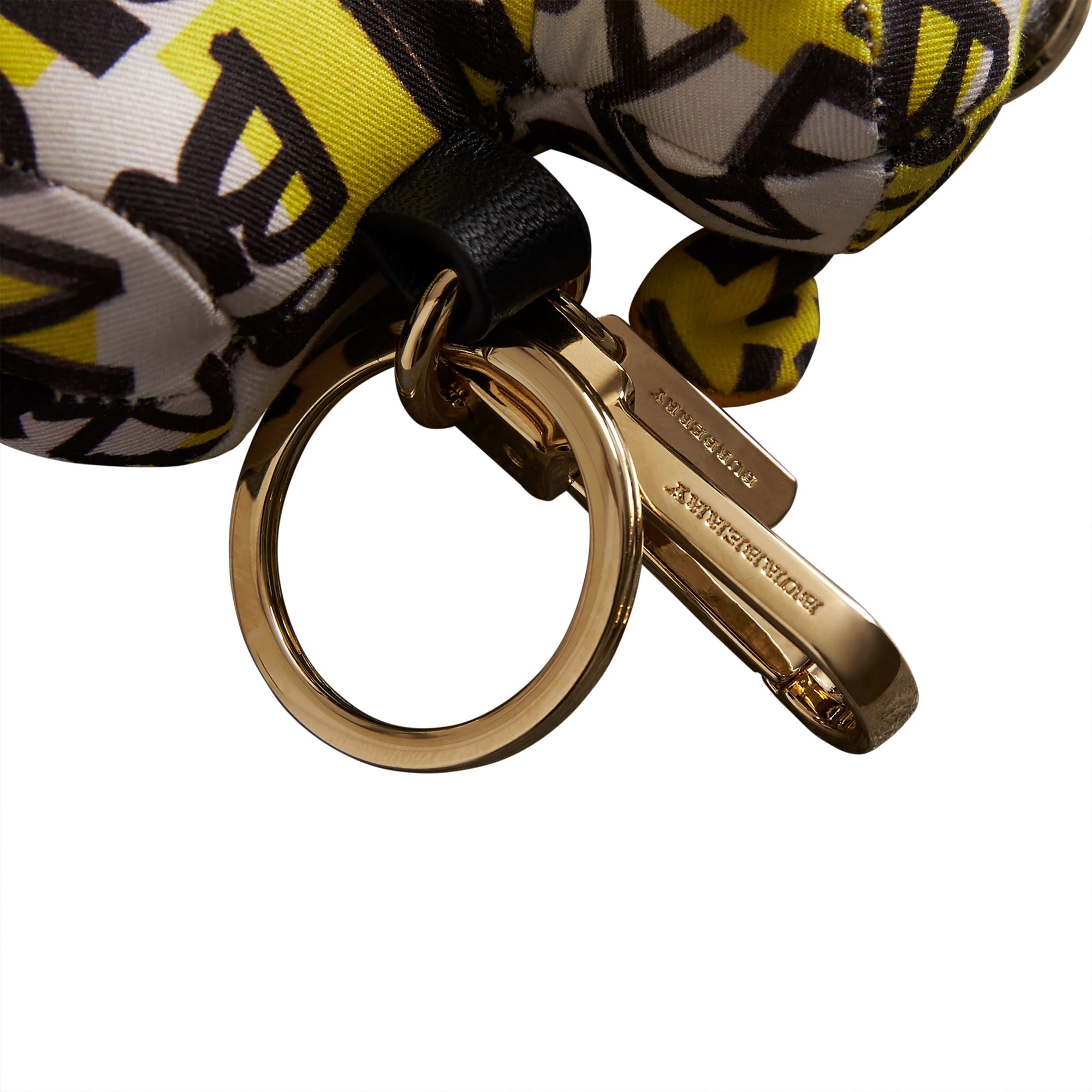 Porte-clés imprimé graffiti Wendy le Mouton en cachemire - Yellow Multi