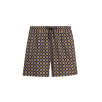 Short de bain cordon de serrage avec logo d'archive - Navy