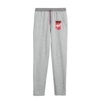 Pantalon de survêtement avec imprimé étiquette en graffiti - Pale Grey Melange