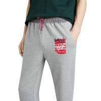 Pantalon de survêtement avec imprimé étiquette en graffiti - Pale Grey Melange