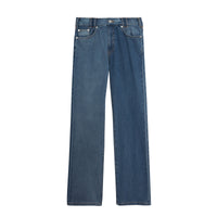 Jean de coupe droite bicolore - Indigo