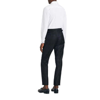 Costume de coupe Soho en sergé de laine tartan - Navy