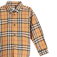Chemise en coton Vintage check - Antique Yellow
