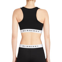 Brassière en jersey extensible avec logo - Black