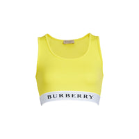 Brassière en jersey extensible avec logo - Bright Yellow