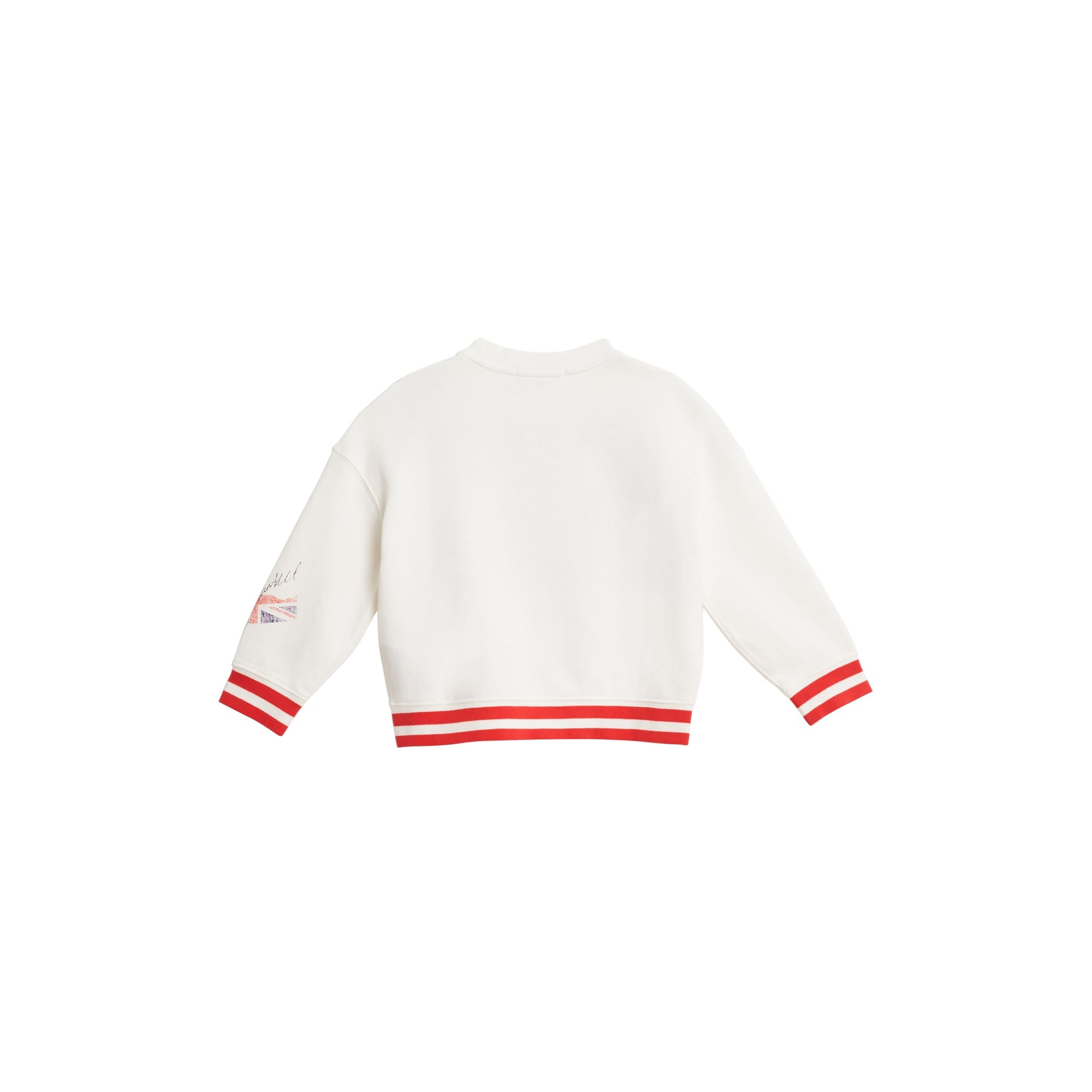 Sweat-shirt en coton à imprimé polaroïd London - Ivory