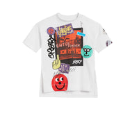 T-shirt en coton avec imprimés street art London - White