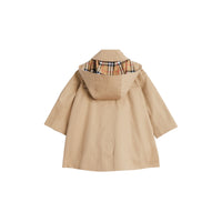 Manteau évasé avec capuche amovible - Honey