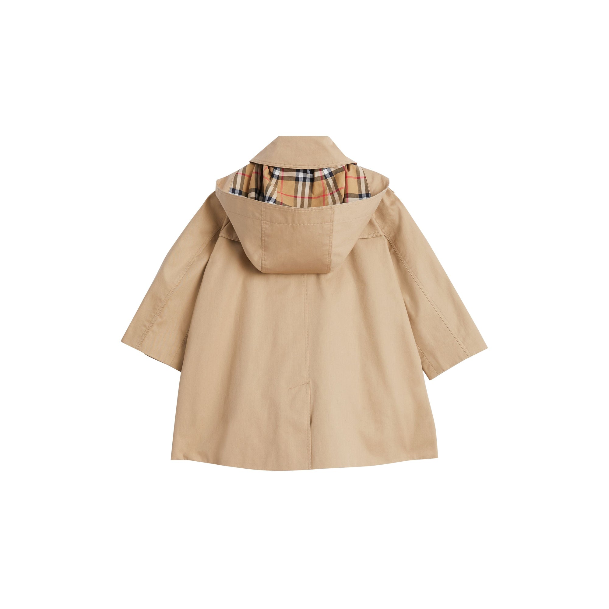 Manteau évasé avec capuche amovible - Honey