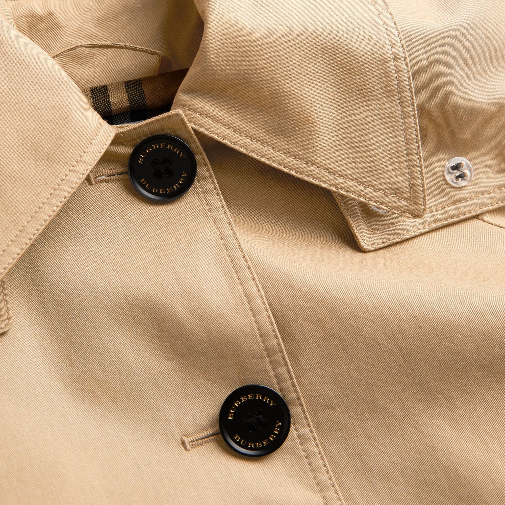 Manteau évasé avec capuche amovible - Honey