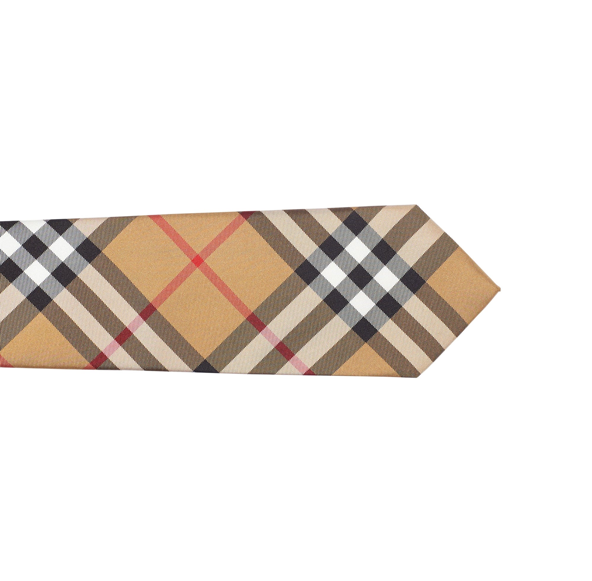 Cravate moderne en soie Vintage check - Antique Yellow
