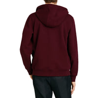 Sweat-shirt à capuche en jersey avec détails check - Dark Crimson