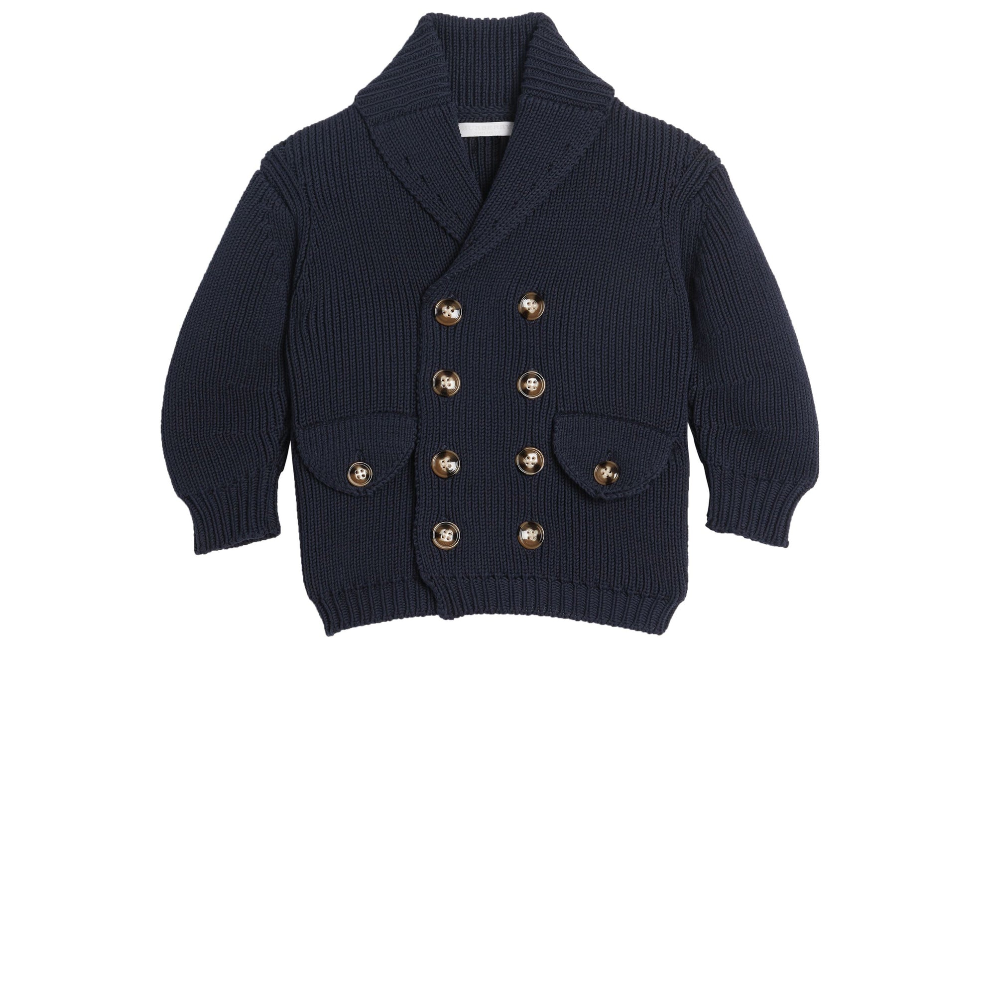 Cardigan façon caban en coton - Navy