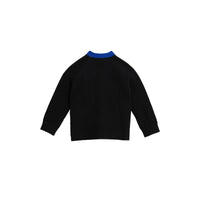 Cardigan en coton bicolore - Black