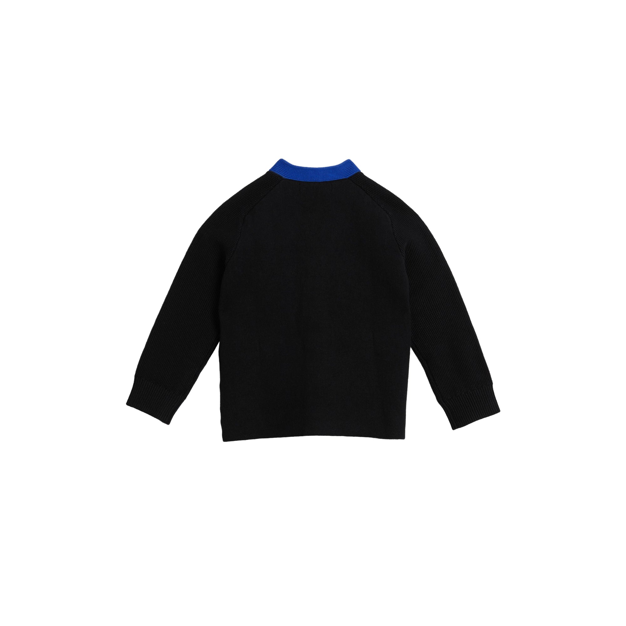Cardigan en coton bicolore - Black