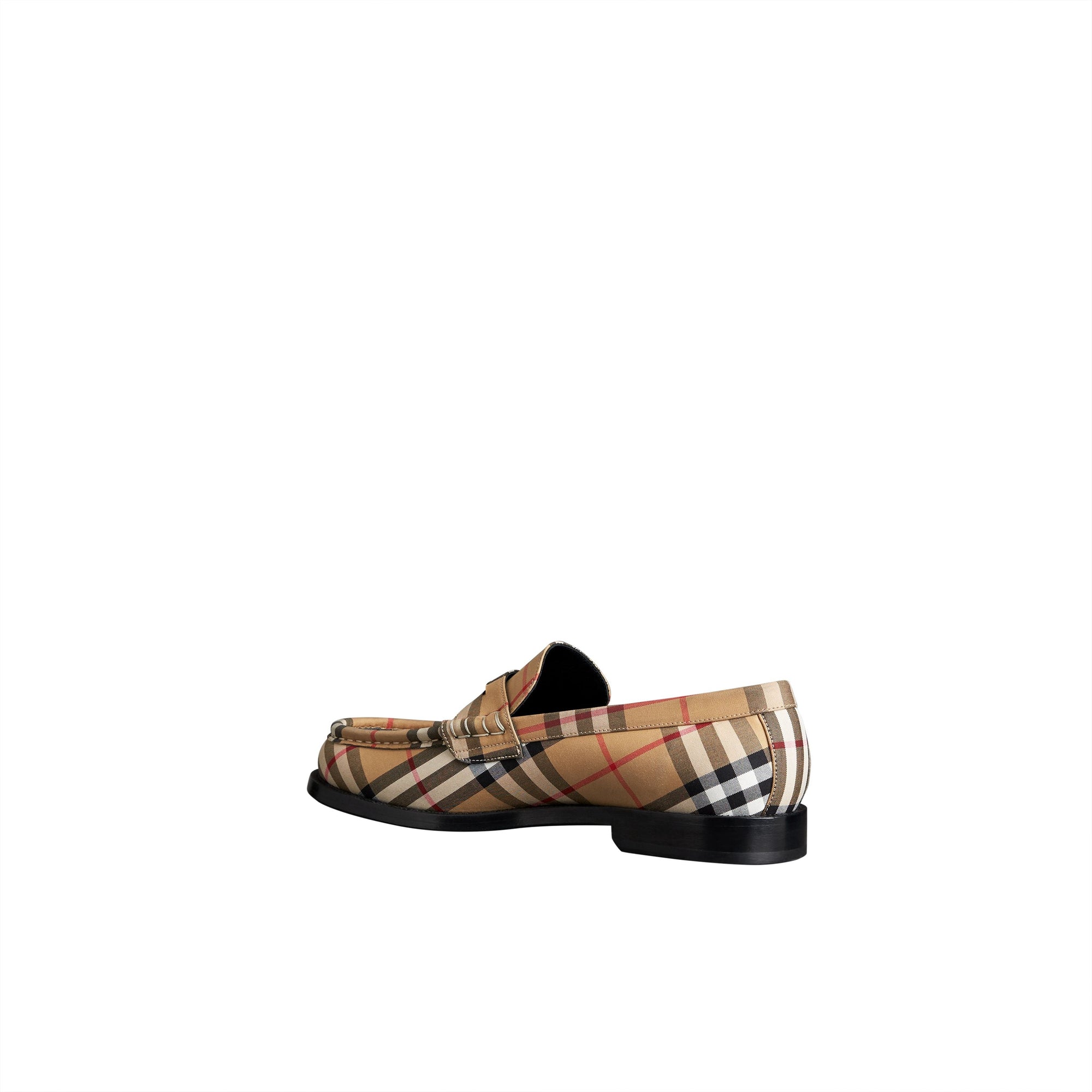 Mocassins en coton à motif Vintage check - Antique Yellow
