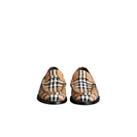 Mocassins en coton à motif Vintage check - Antique Yellow